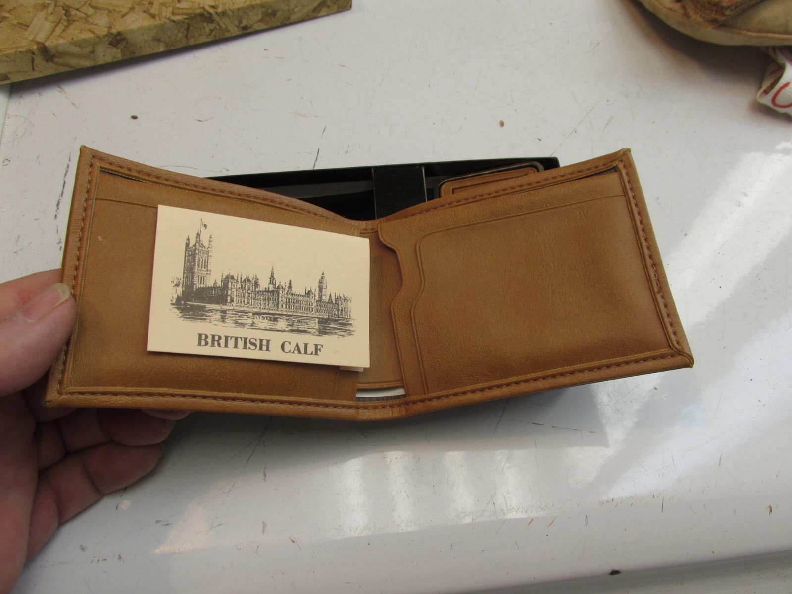 Whalen Trucking INC Leather Wallet & Brass And Leather Belt Buckle In Box