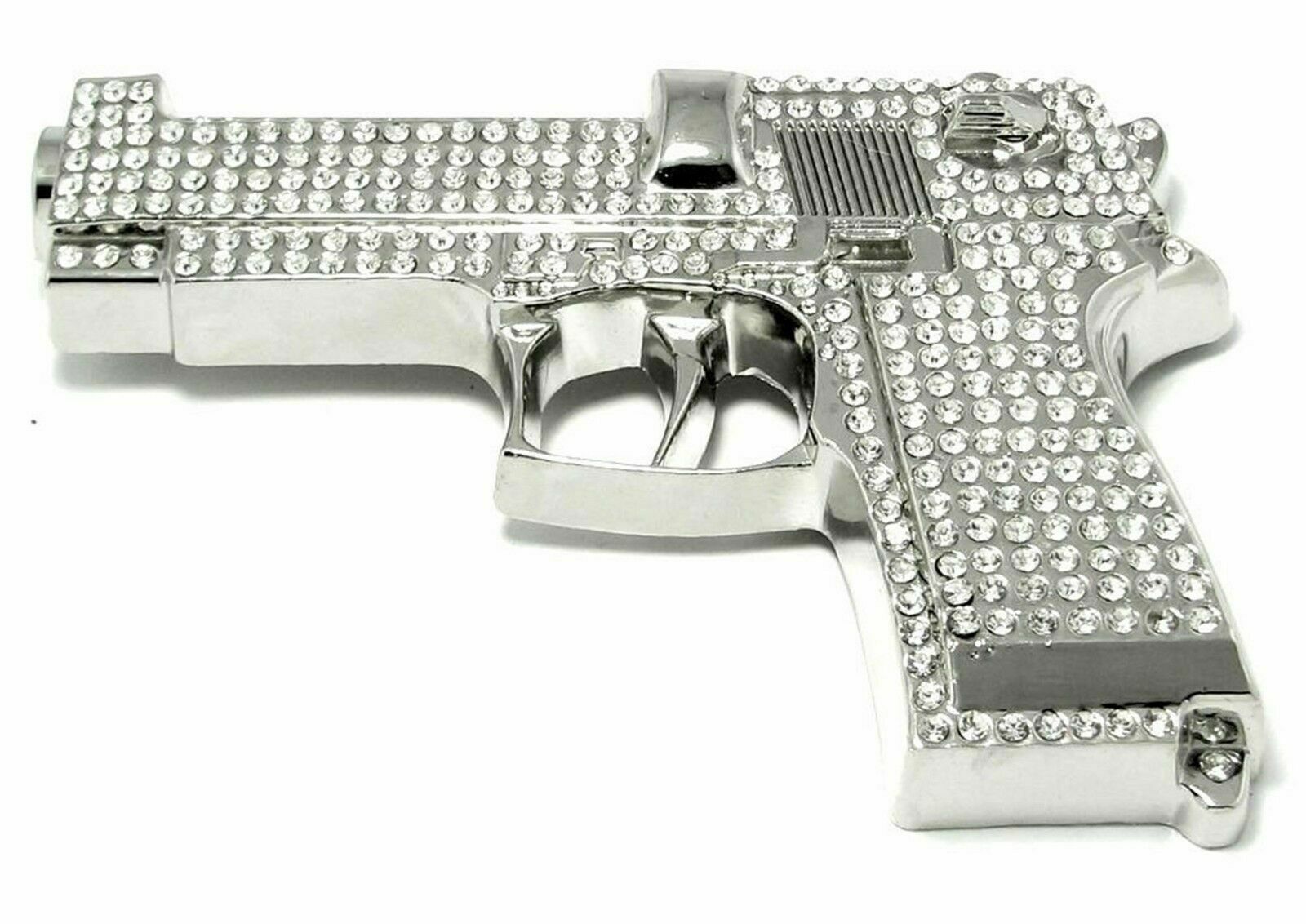 Gun Belt Buckle Western Cowboy Cowgirl Rodeo Texas Silver New Big Metal Costume