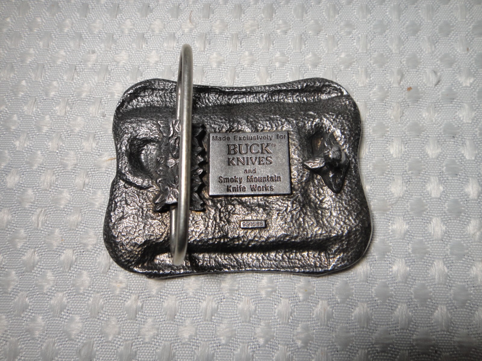 Buck Knives Pewter Belt Buckle Four Generations Smoky Mountain Knife Works