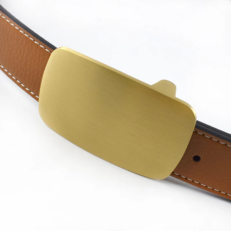 Engraved Solid Brass Belt Buckle Custom Personalized Monogrammed Buckle