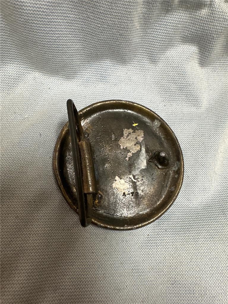 Vintage Village Scene Brass Belt Buckle