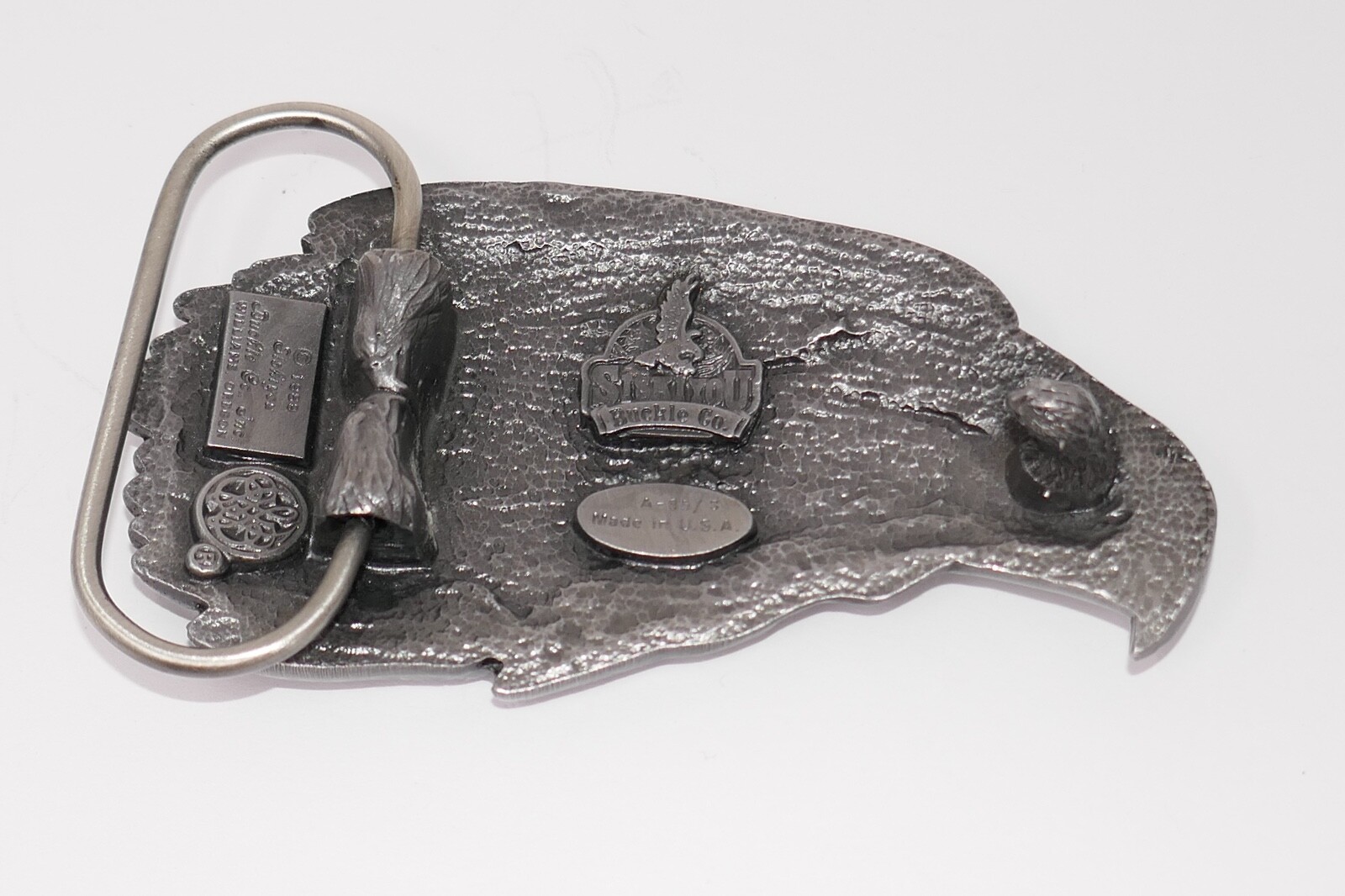 Siskiyou 1989 Bald Eagle Head Metal Belt Buckle #A-85
