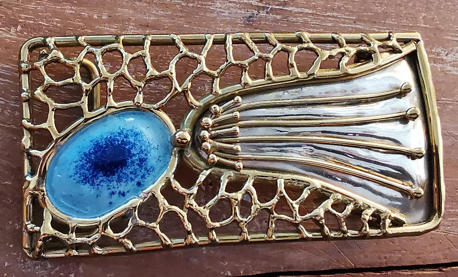 Belt buckle brass handmade Mexican exclusive, handmade
