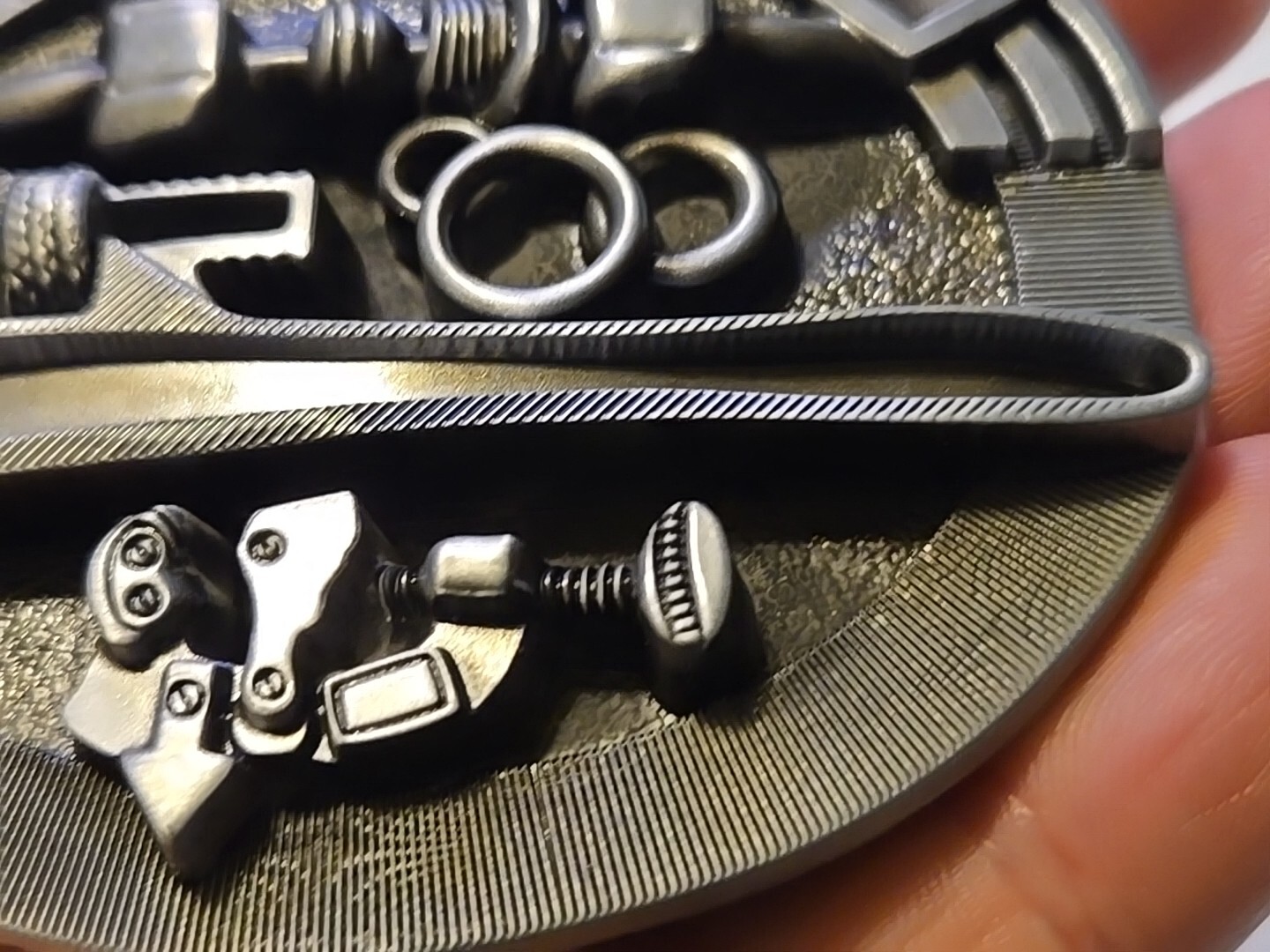 PROFESSIONAL PLUMBER PIPE WRENCH Metal Belt Buckle