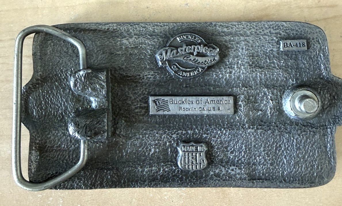 Buckles of America « Worlds Greatest Fireman » Belt Buckle used # BA-418 8oz.