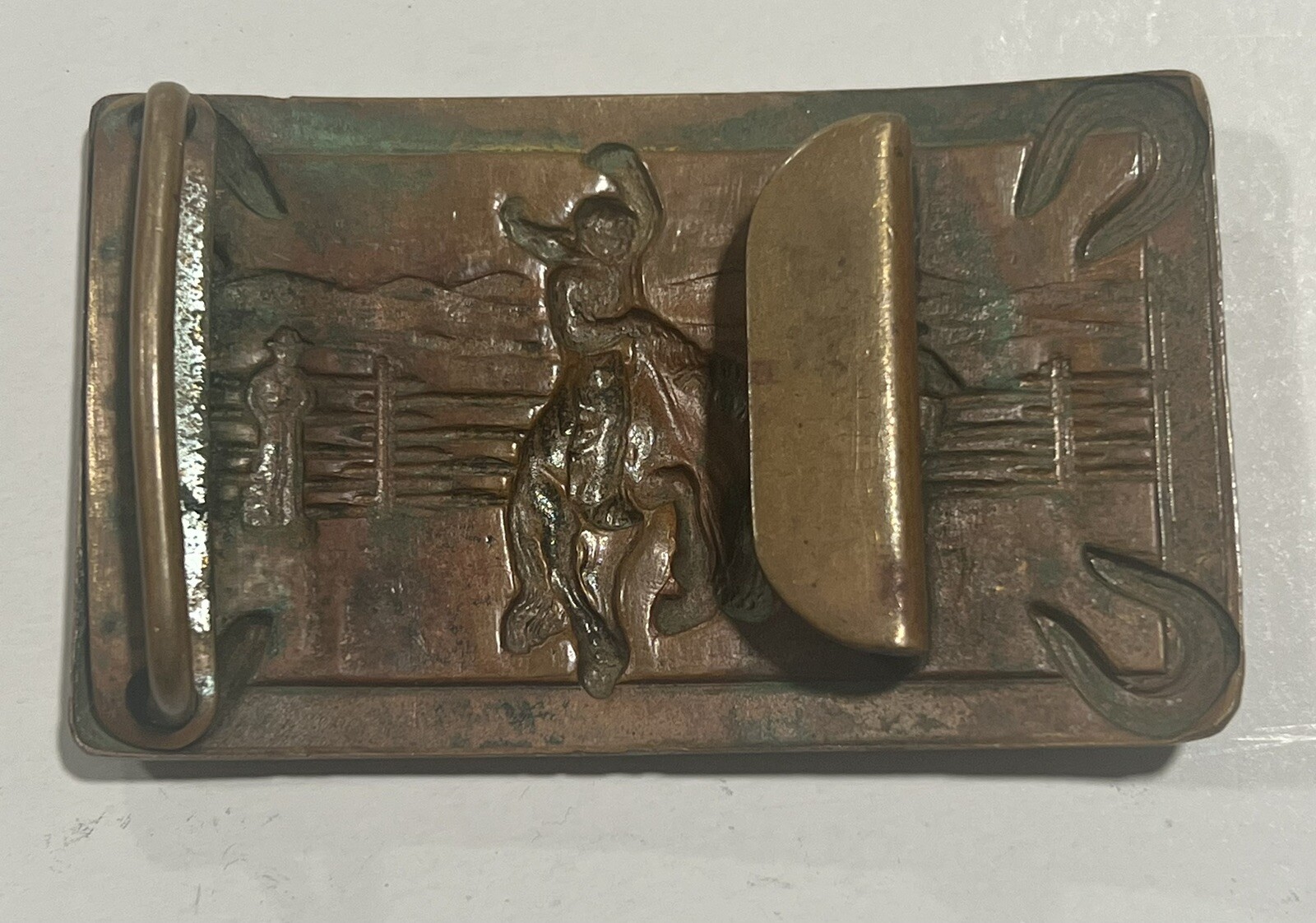 Rodeo Cowboy Western Belt Buckle, Made in Hong Kong, C58
