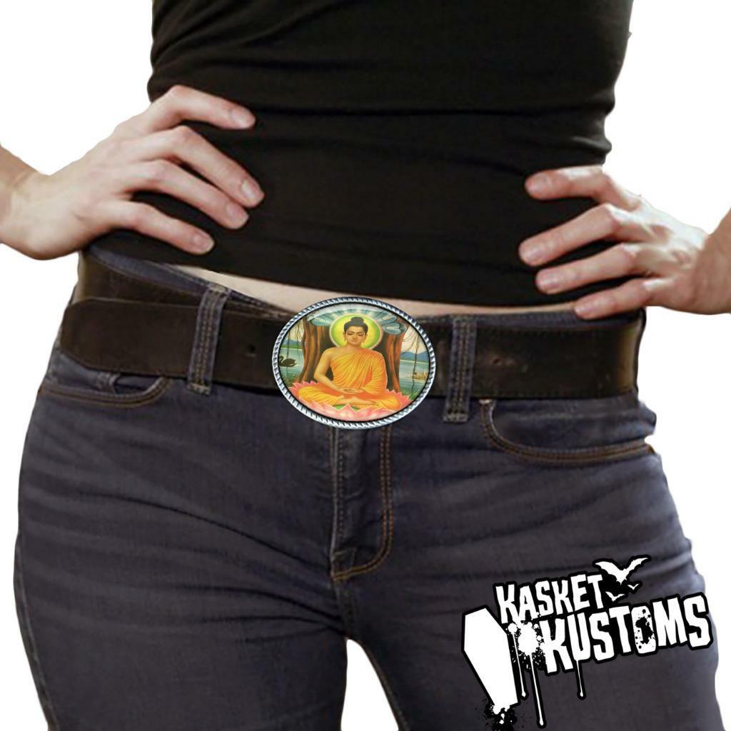 Buddha Gautama Belt Buckle – Spiritual Meditation Handmade Unisex Gift- 318