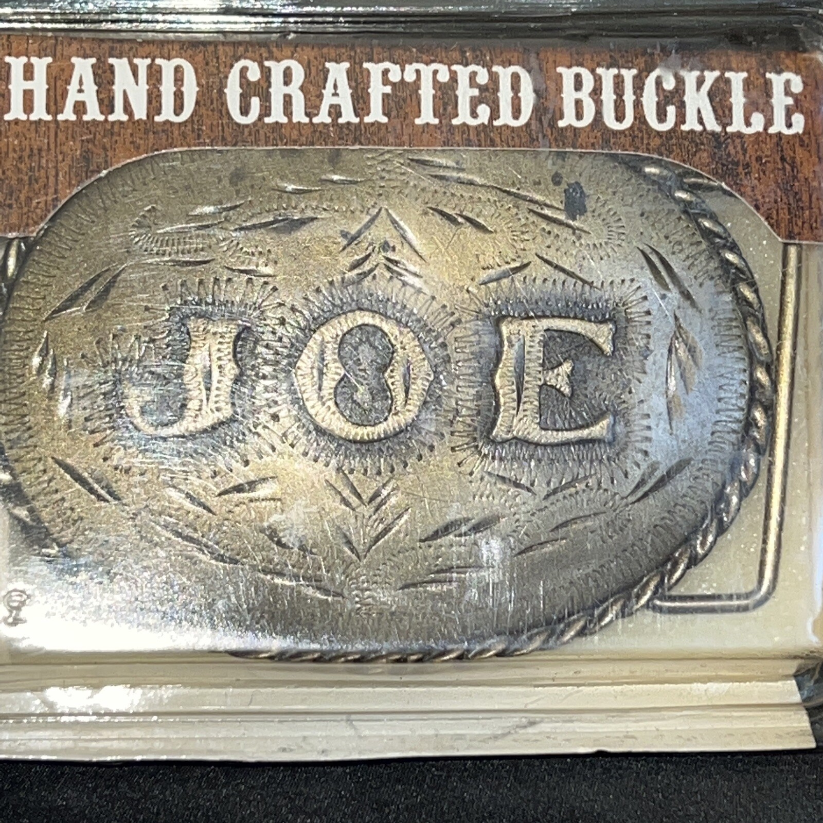 JOE belt buck Personalized Hand Crafted Made in USA Denver Colorado.