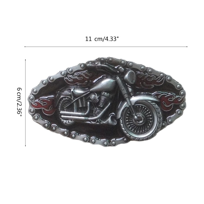 Teen Metal Oval Belt Buckle Rock Fans Relief Pattern Belt Buckle Replacements