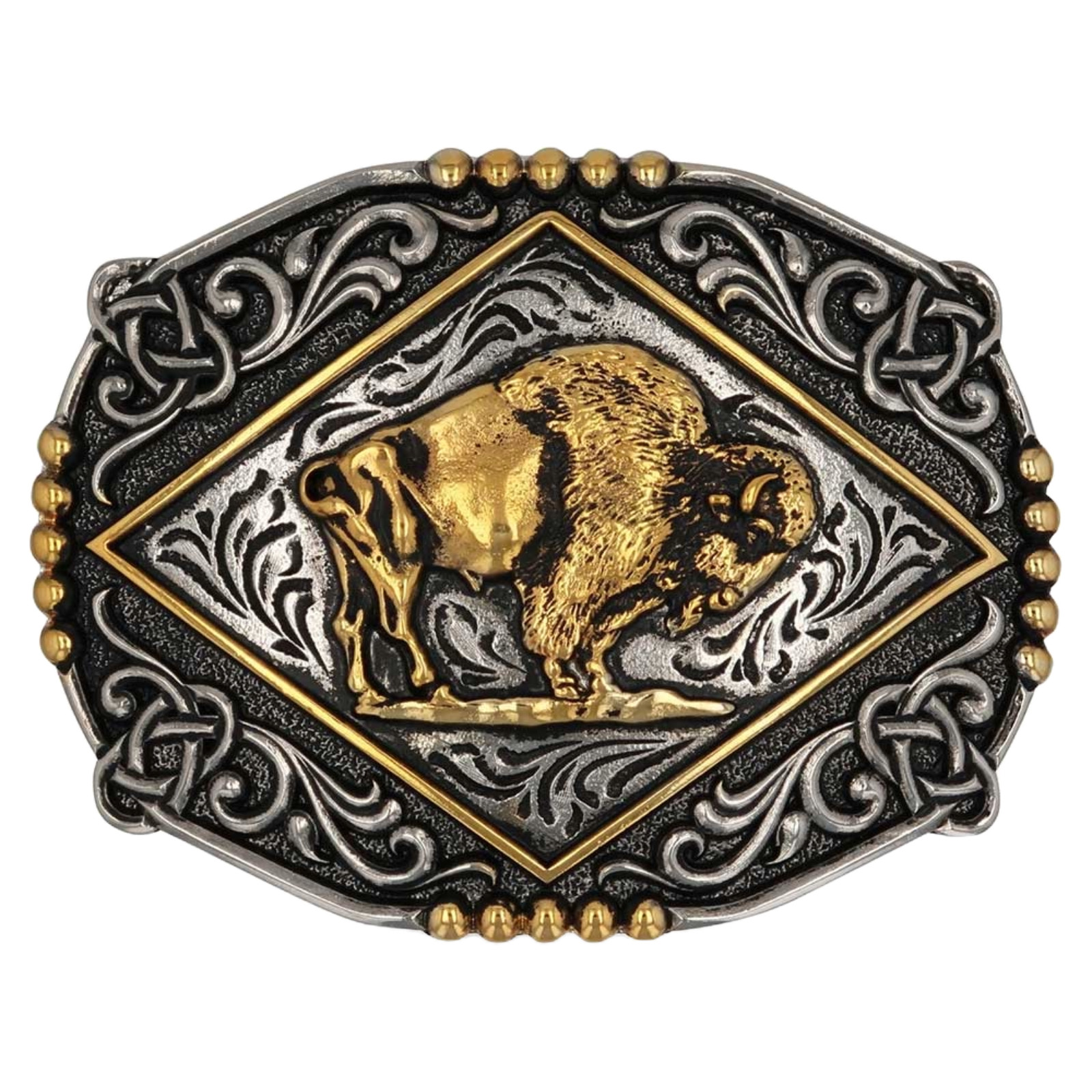 Montana Silversmiths Men&rsquo;s Majestic Valor Black Attitude Buckle A1036P