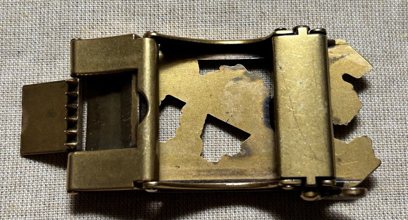Vintage Style Dragon Belt Buckle Bronze Tone Asian Dragon 1.25 Strap