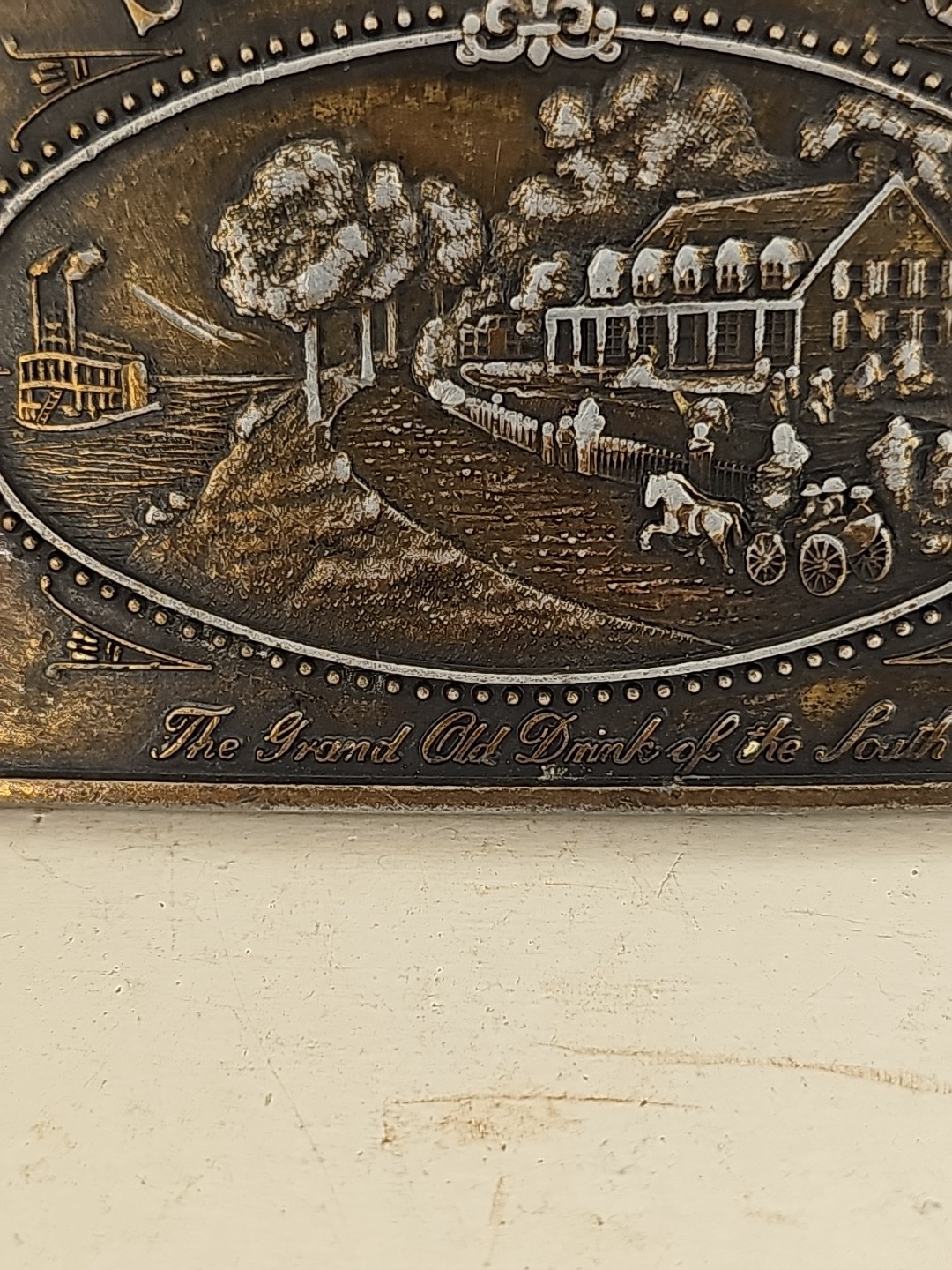 Vintage Southern Comfort Belt Buckle & Belt
