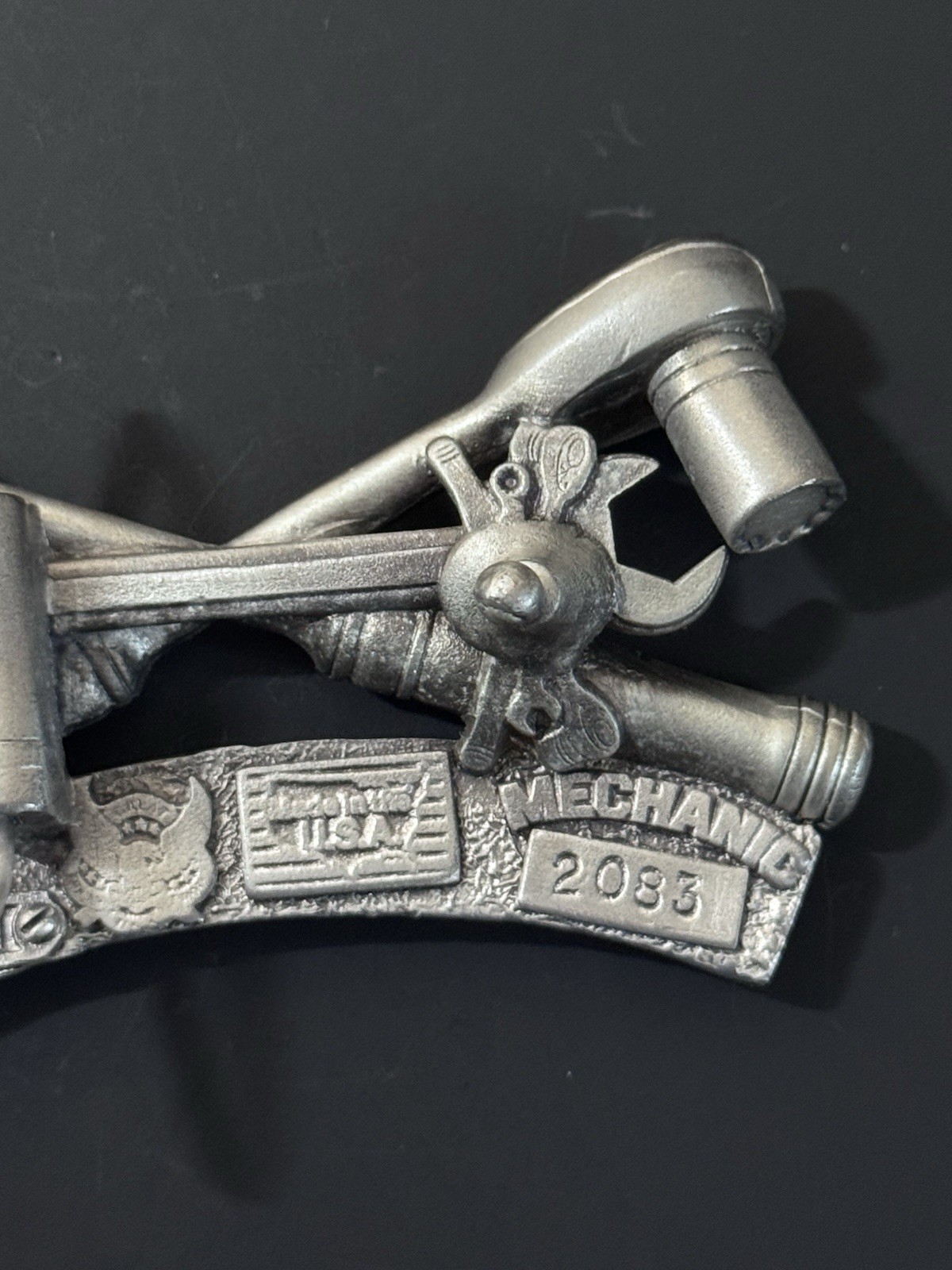 Vintage Mechanic Ratchets Wrench Tools Belt Buckle Made In USA