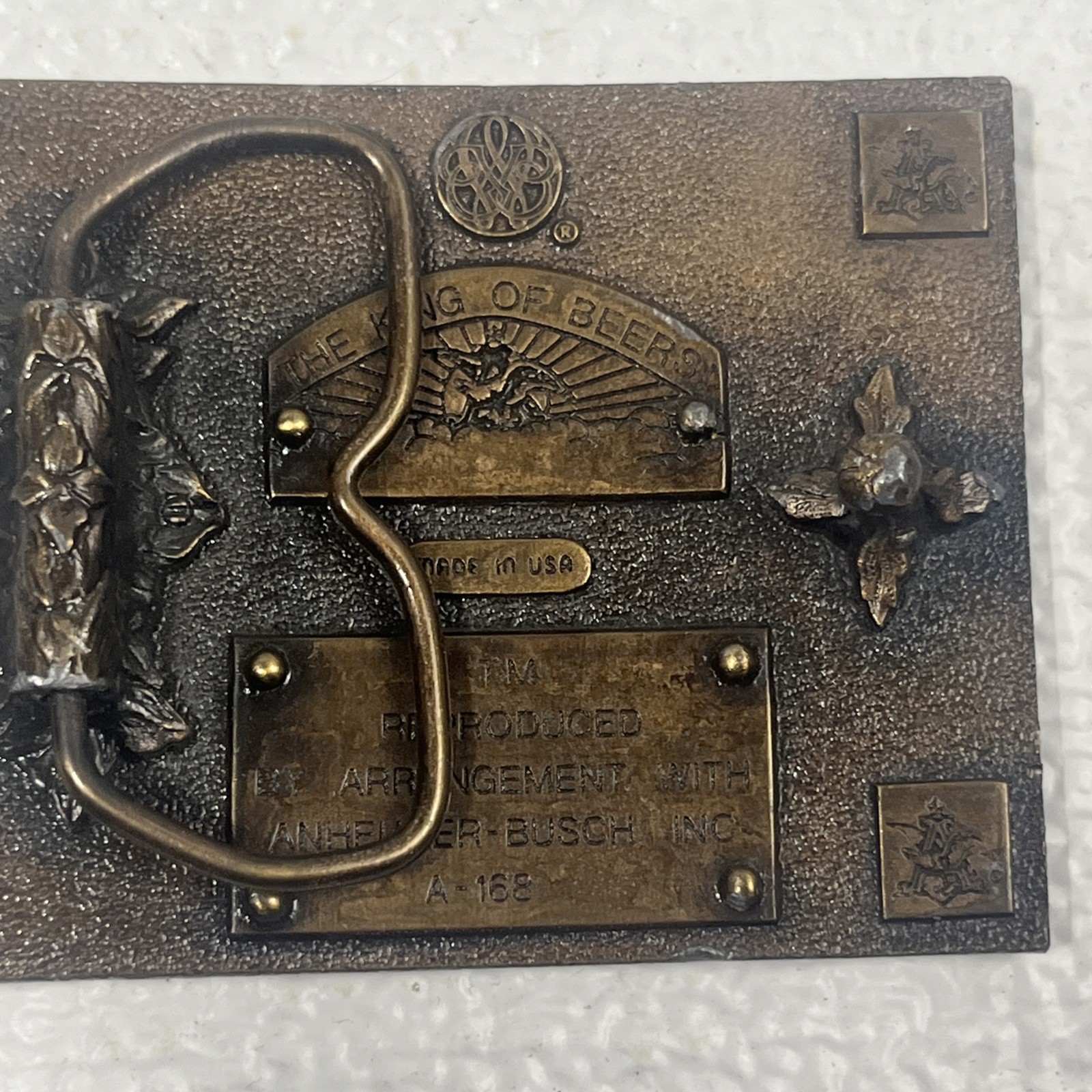 Vintage Belt Buckle Lot 6 Wells Fargo Budweiser Railroad Police Semi Truck
