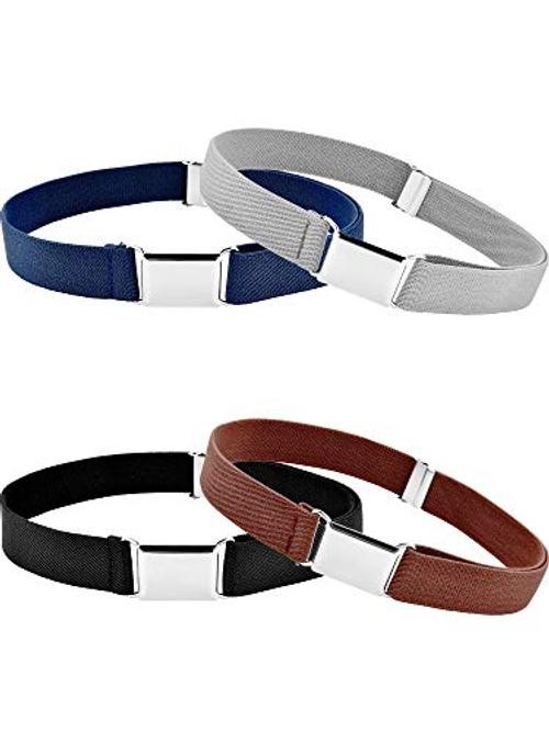 4 Pcs Kids Buckle Belt Kid Adjustable Elastic Belt Boy Stretch Belt for
