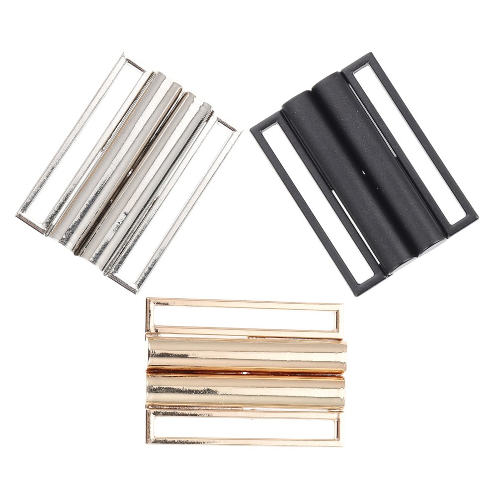 3Pcs Durable Zinc Alloy Metal Buckles with Side Release for Waist Belts DIY Use