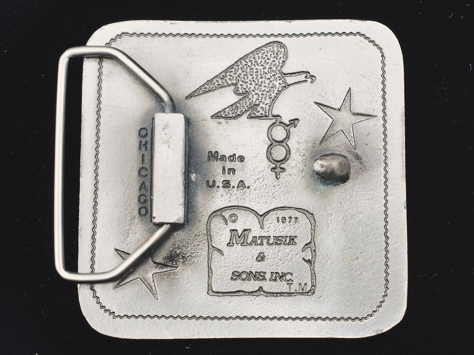 US MALE Novelty Funny United States Postal Service Mailman Vintage Belt Buckle