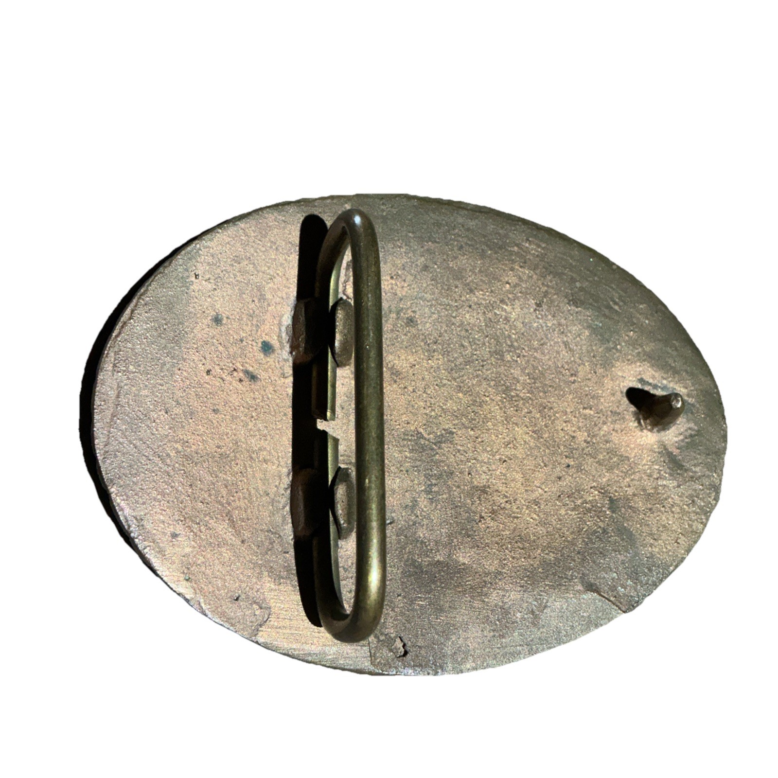 ARMCO USA Bicentennial 1776-1976 Commemorative Brass Tone belt buckle Oval