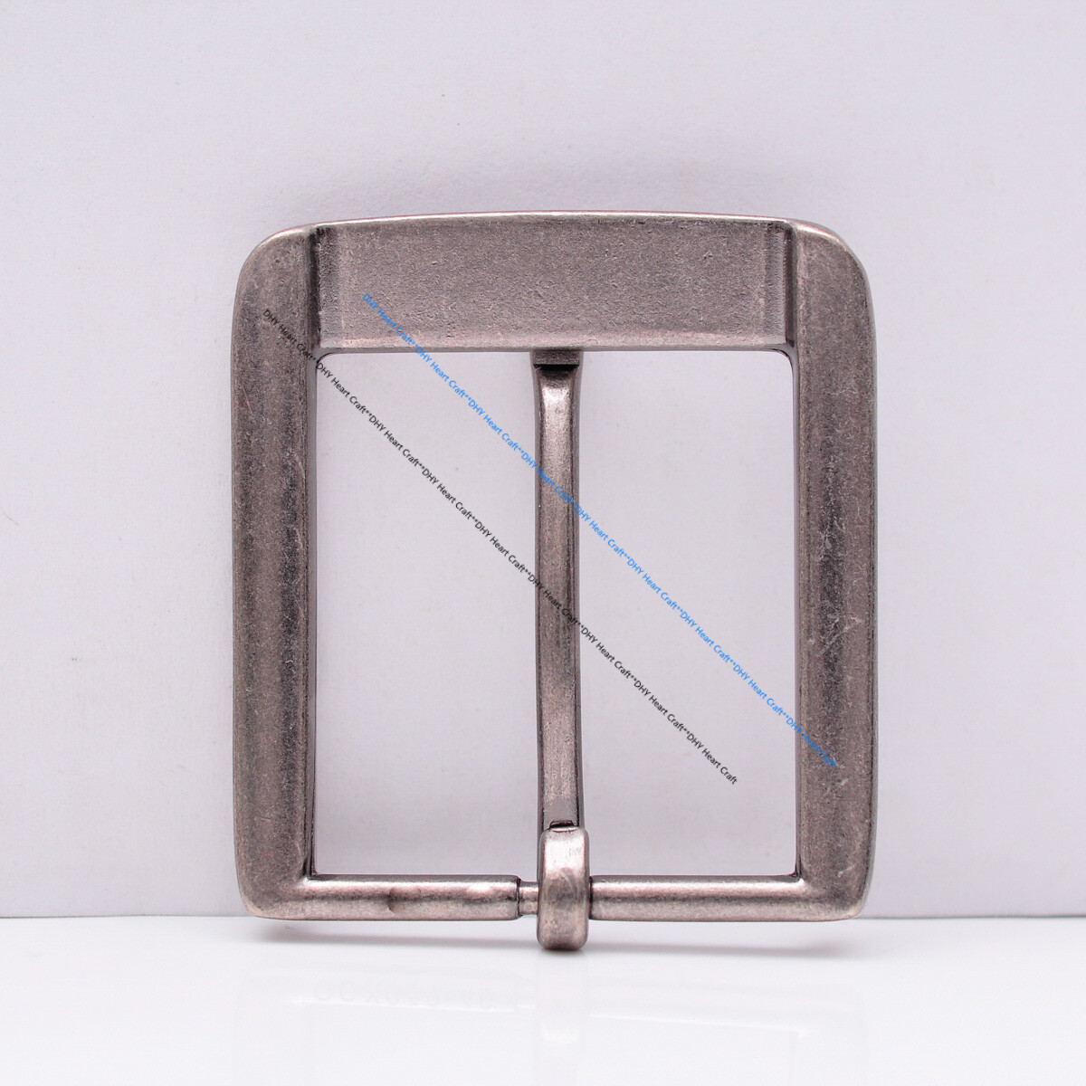 Retro Flower Carved Vintage Silver Prong Pin Buckle Men Leather Belt Buckle 40mm