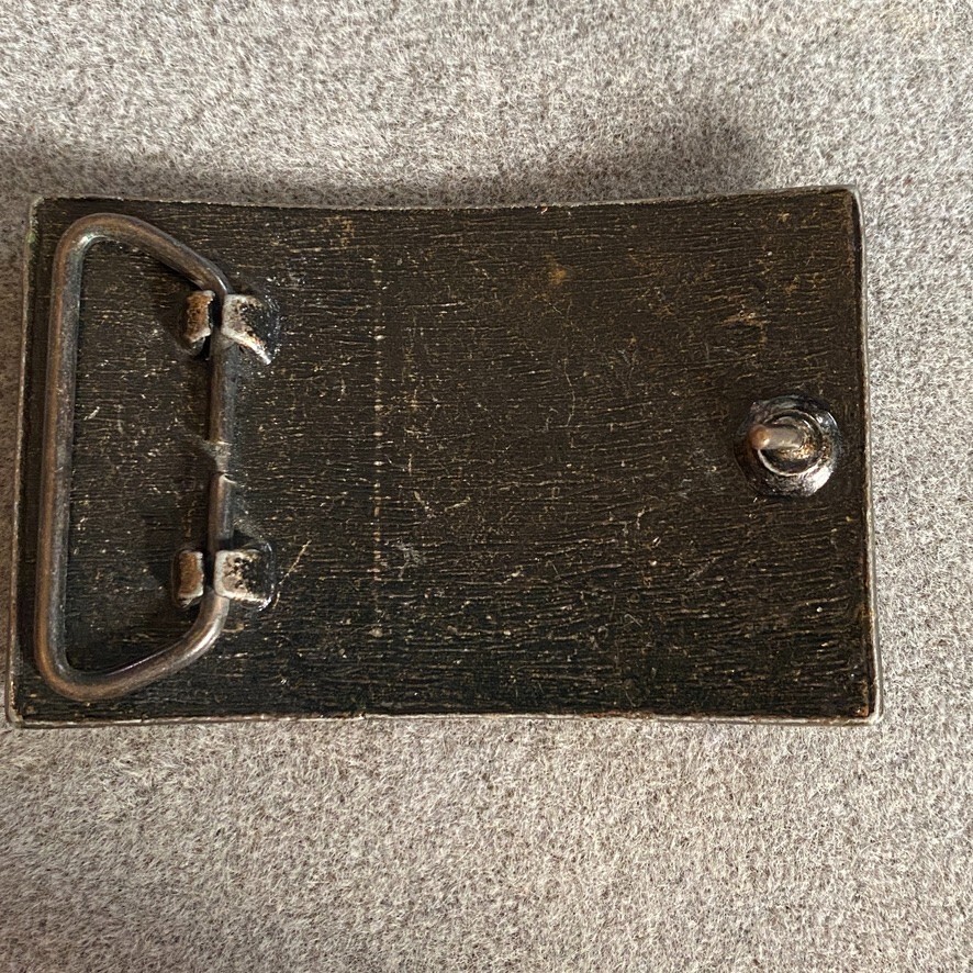 Union & Central Pacific RR Line Omaha California Belt Buckle Dark Finish