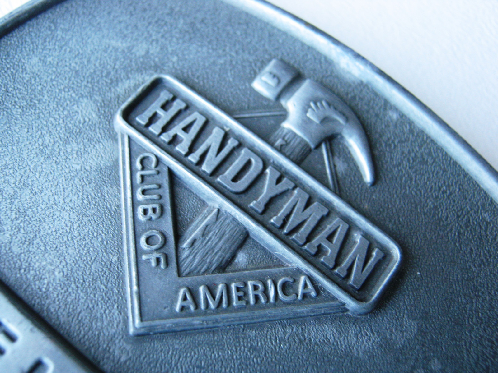 Handyman Club of America Vintage 1996 Belt Buckle Life Member Western Cowboy