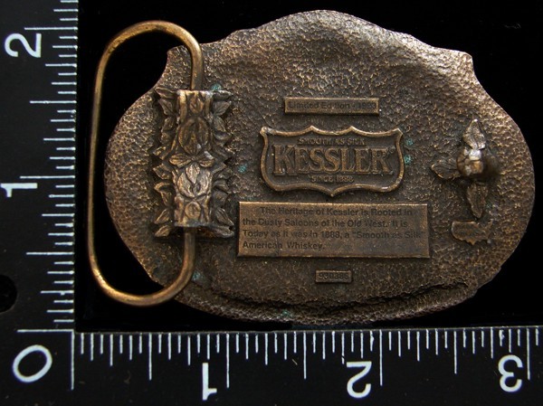 LK10131 VINTAGE SINCE 1888 ***KESSLER*** SMOOTH AS SILK AMERICAN BELT BUCKLE