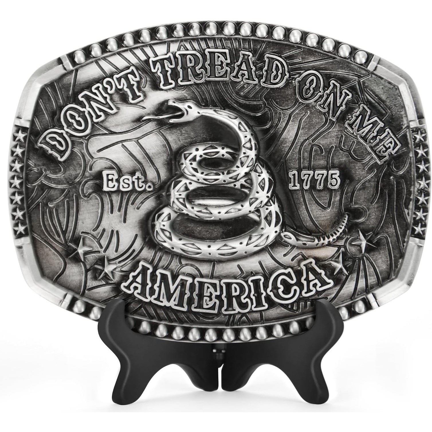 Western Belt Buckles for Men – American Flag Cowboy Belt Buckle for Men Women
