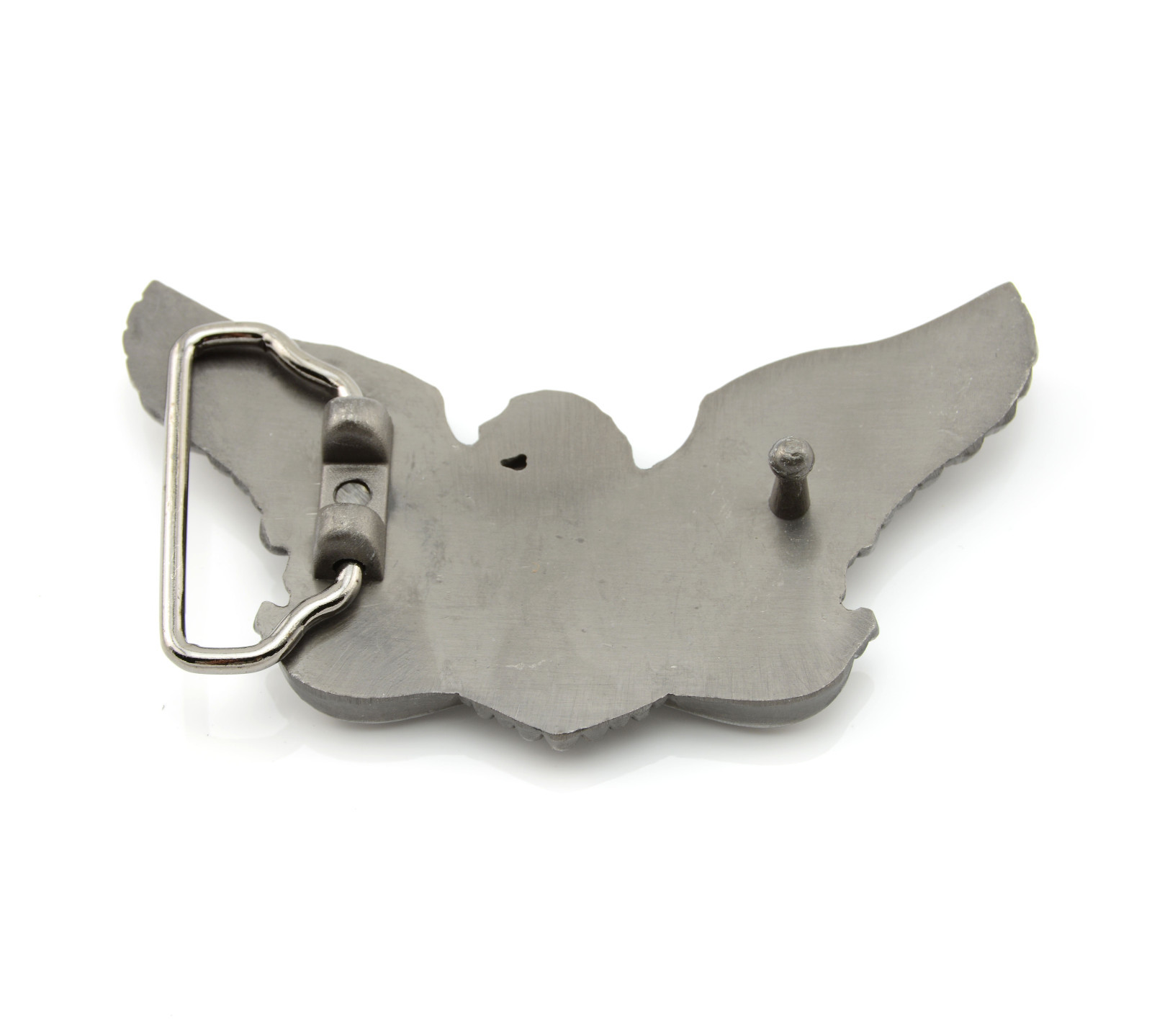 Bad to the Bone Eagle Skull Western Metal Belt Buckle