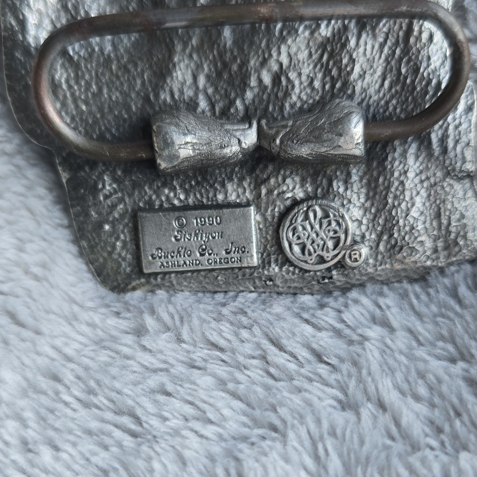 Siskiyou Buckle Co. W89 Metal Western Belt Buckle Eagle USA Flag Fits 1.5&Prime;