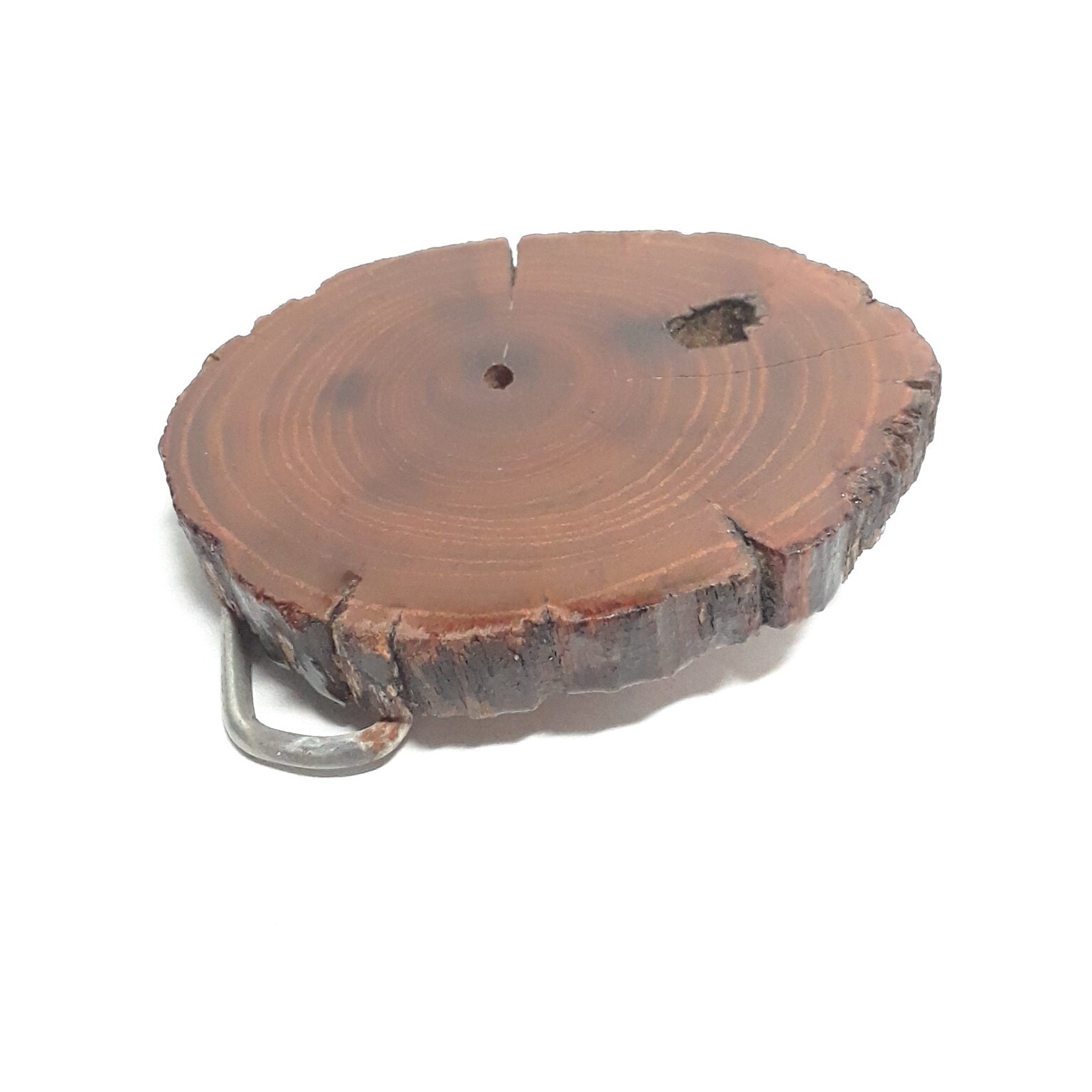 Live Edge Wood Slice Buckle 3 x 2&Prime; Vintage – Brown Rustic Retro Cowboy Western