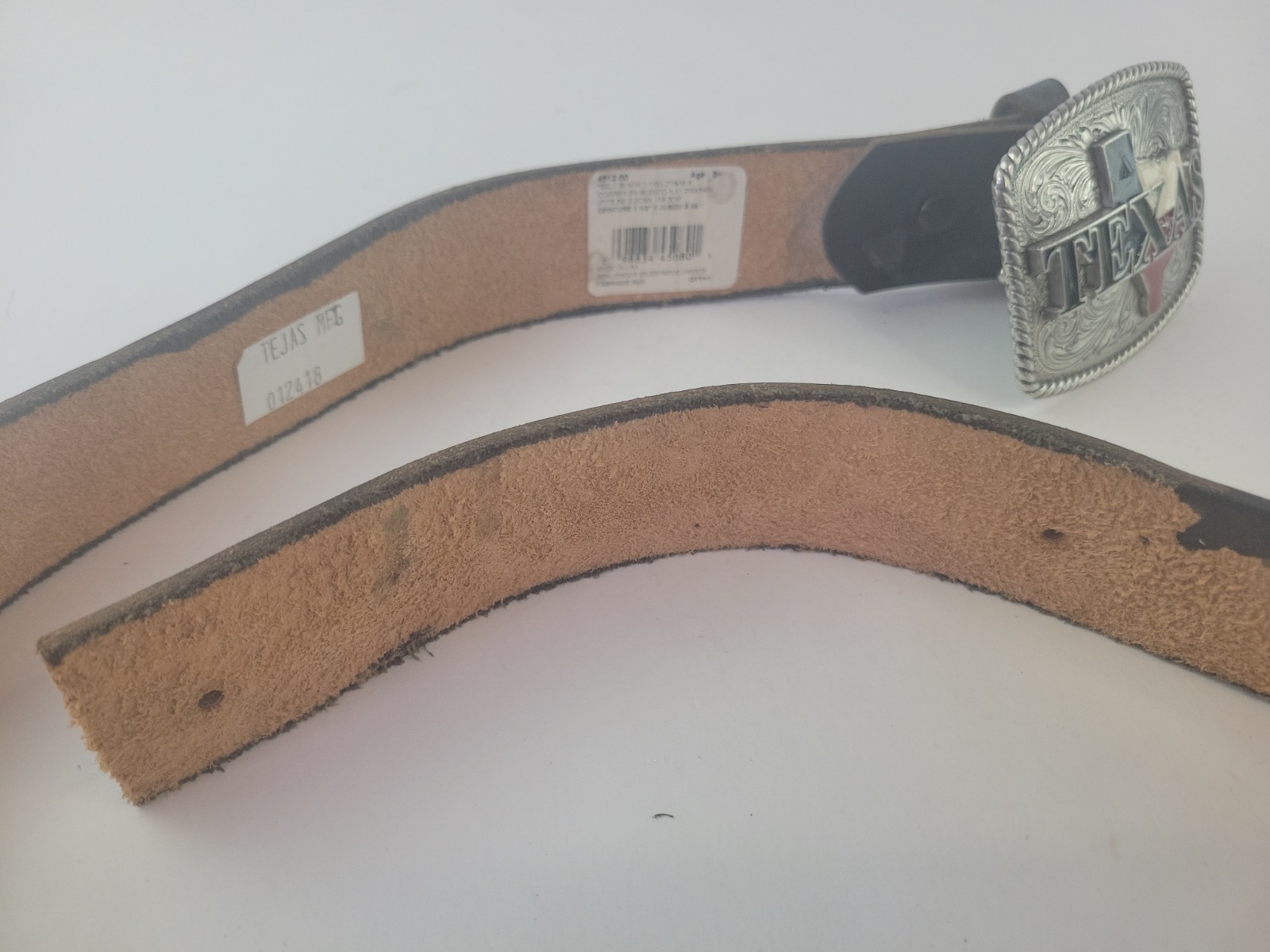 Nocona Buckles Texas Large Belt Buckle Western Leather Size Fits 54&Prime;