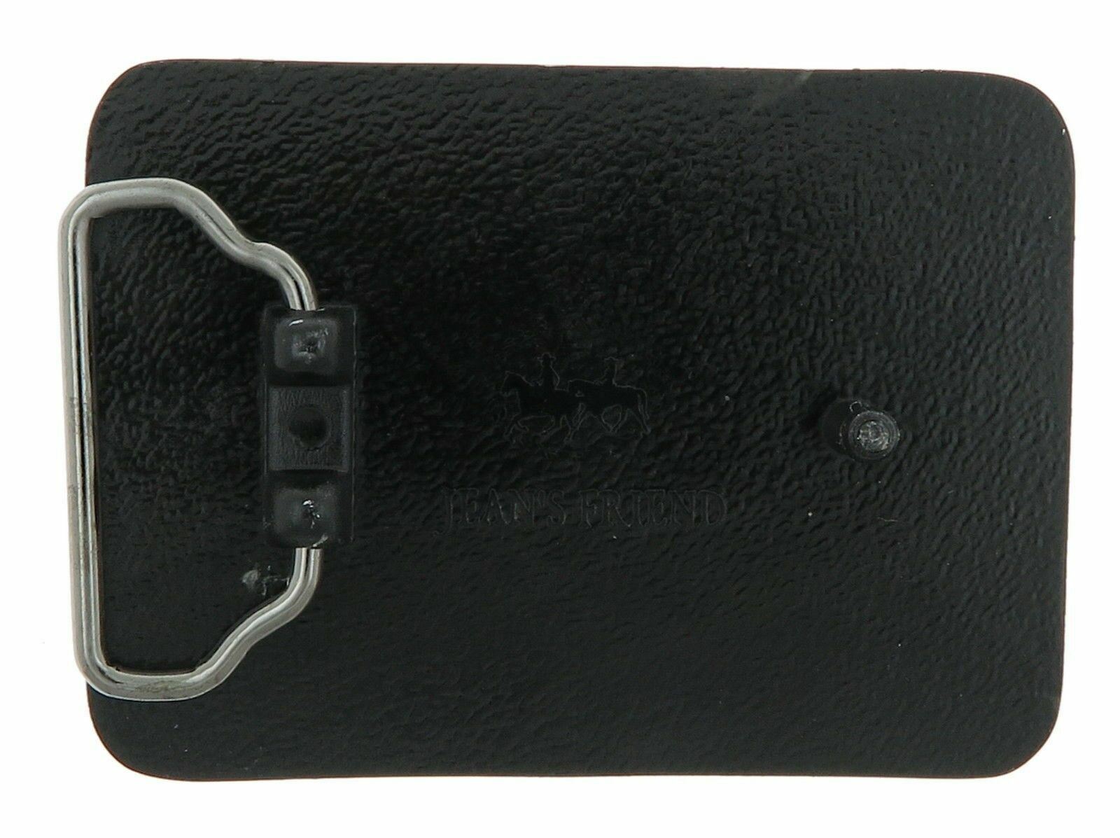 Western Bear Paw Rectangle Metal Belt Buckle
