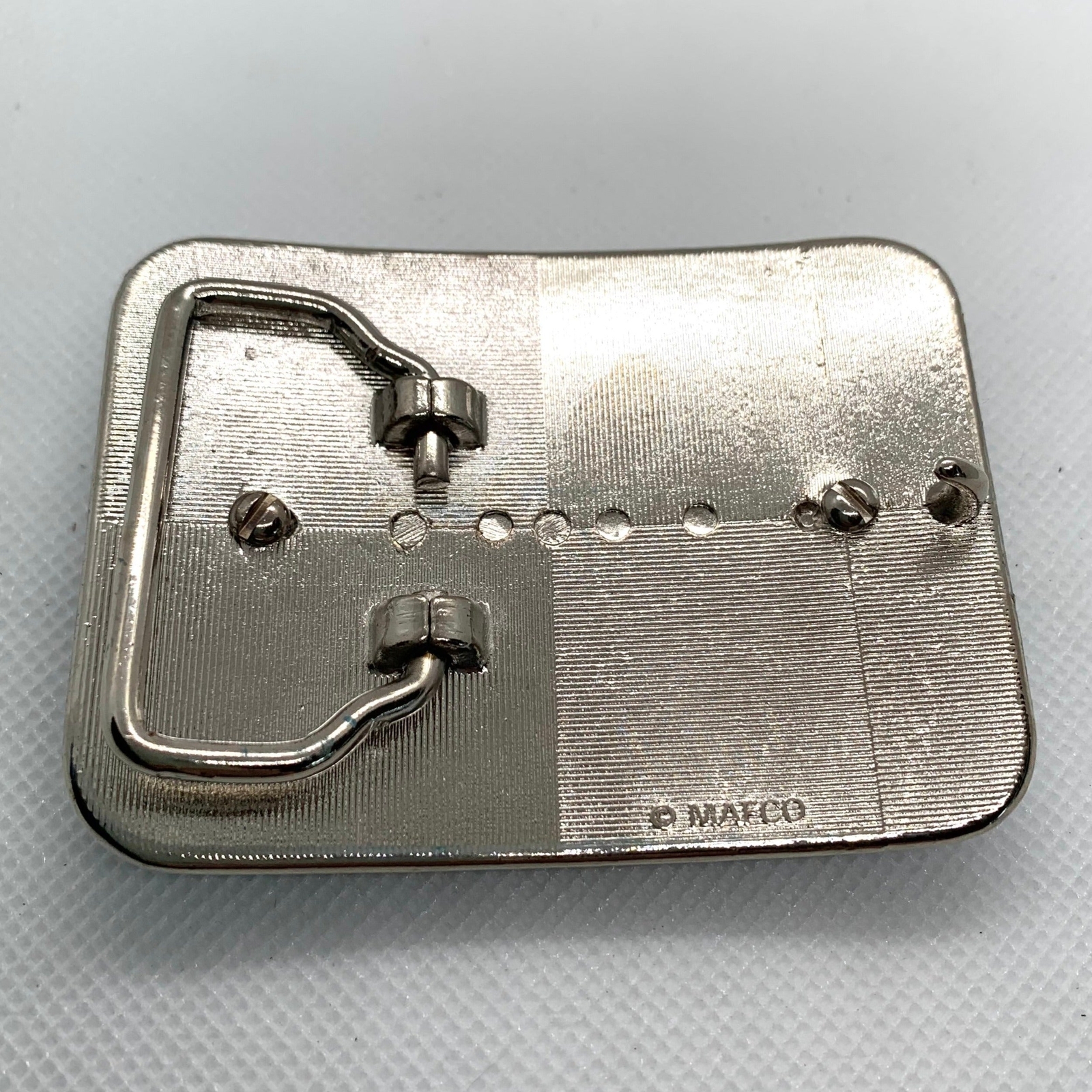 Silver Dollar Turquoise & Silver Western Style Belt Buckle