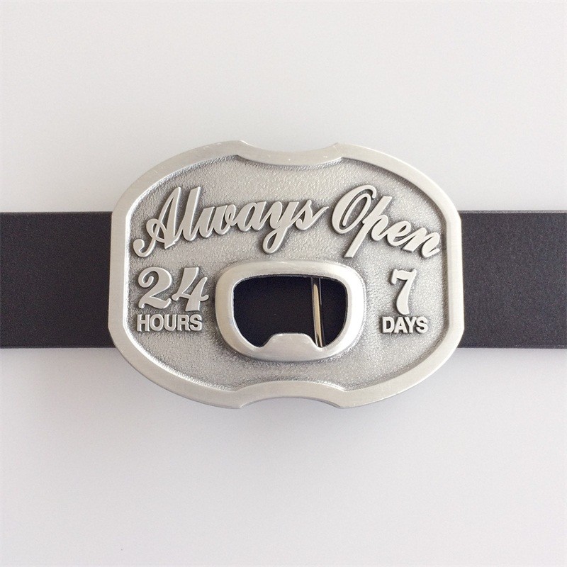 Antique Silver Vintage Style Bottle Opener Belt Buckle also Stock in the US