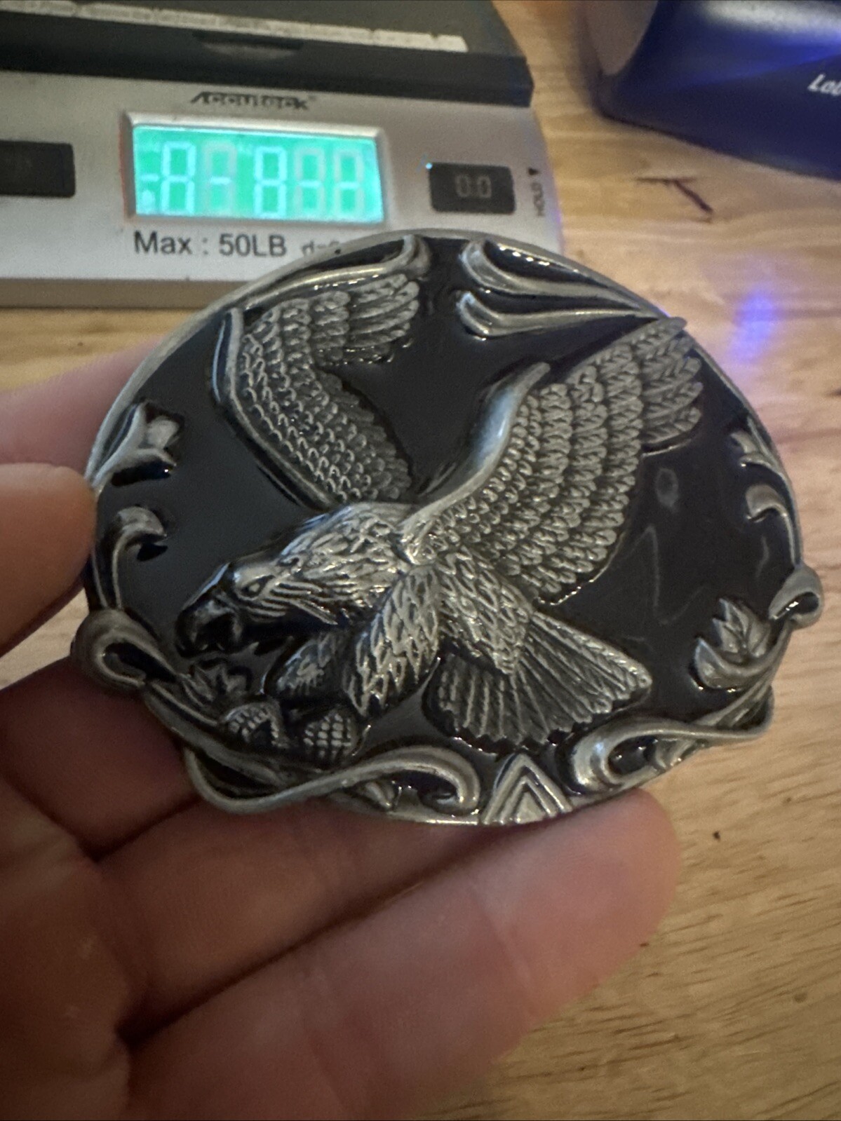 Bald Eagle Motorcycle Belt Buckle Cowboy Rodeo Collector American USA Patriot