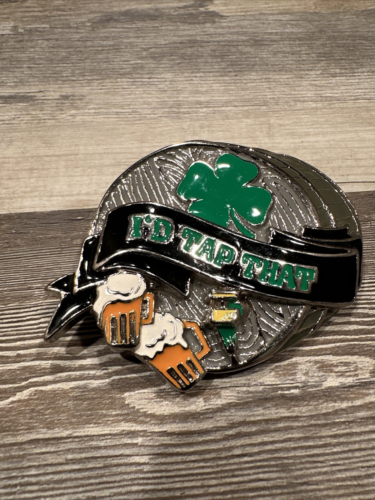 I&rsquo;d Tap That Belt Buckle Keg Irish Shamrock St. Patrick&rsquo;s Day Beer Mugs