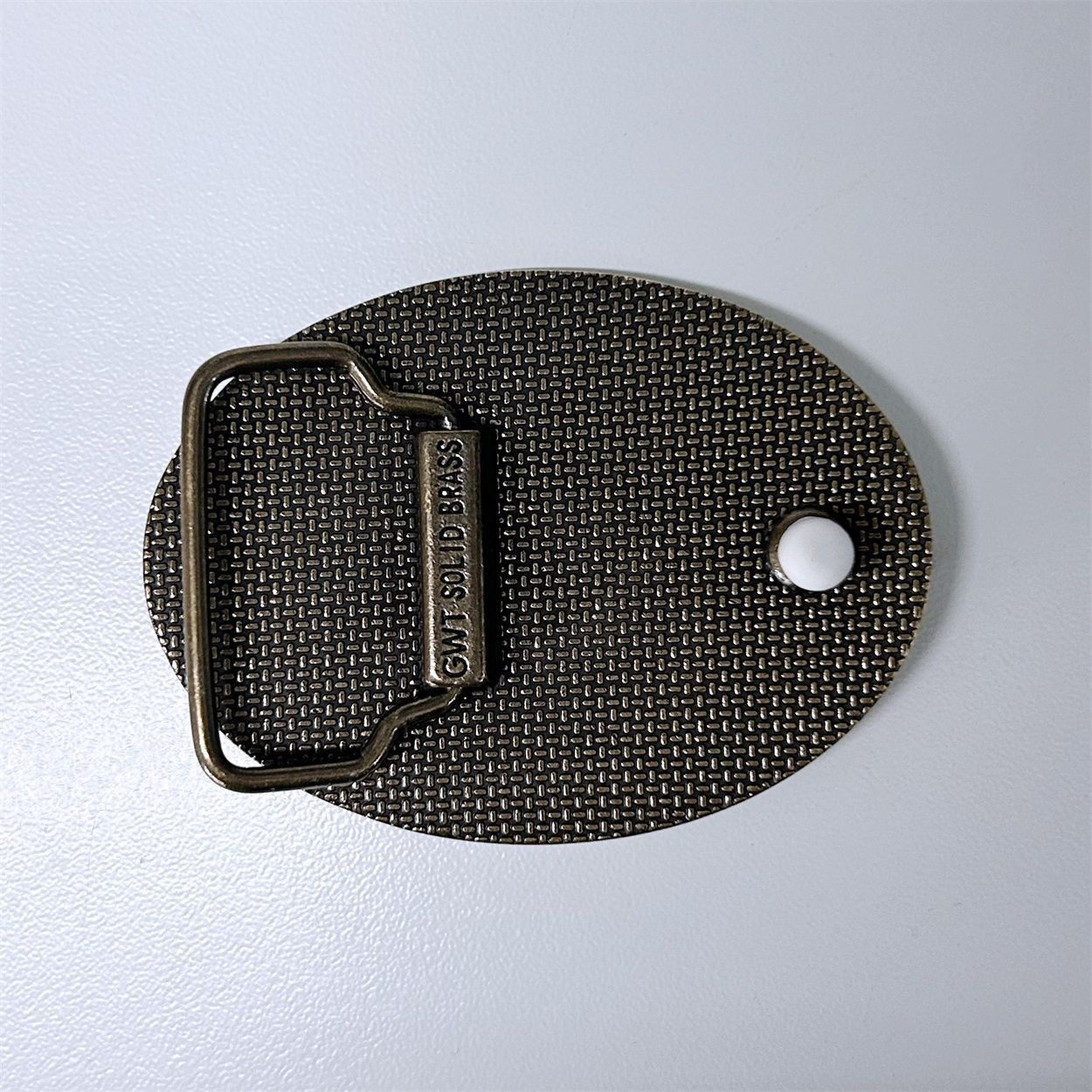 Western Deerl Oval Solid Brass Metal Belt Buckle
