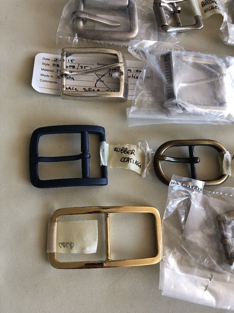 Lot of Belt Buckles Assorted Sizes All Metal Different Finishes (17 total) Craft