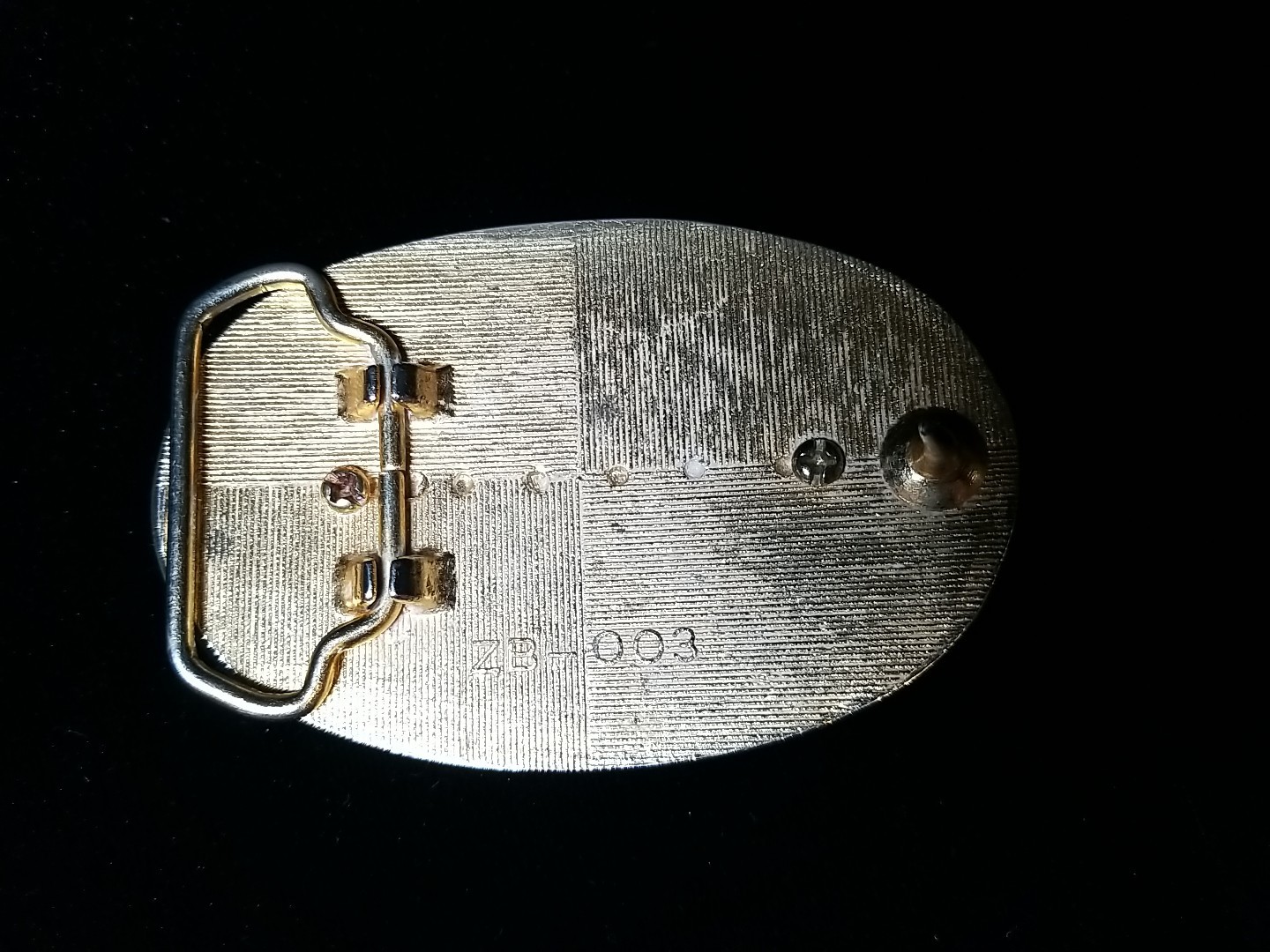 Eagle With Gold Flakes In Resin Oval Belt Western Buckle 2.5&Prime; X3.5&Prime;