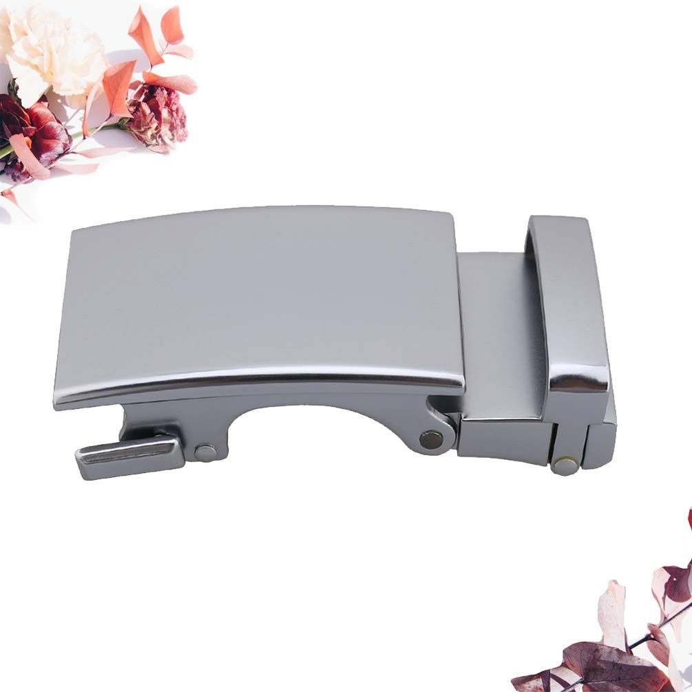Alloy Solid Buckle Automatic Ratchet Leather Belt Buckle Plaque Gu…