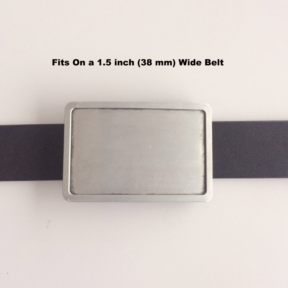 Antique Brushed Silver Rectangle Blank Belt Buckle for Engraving also US Stock
