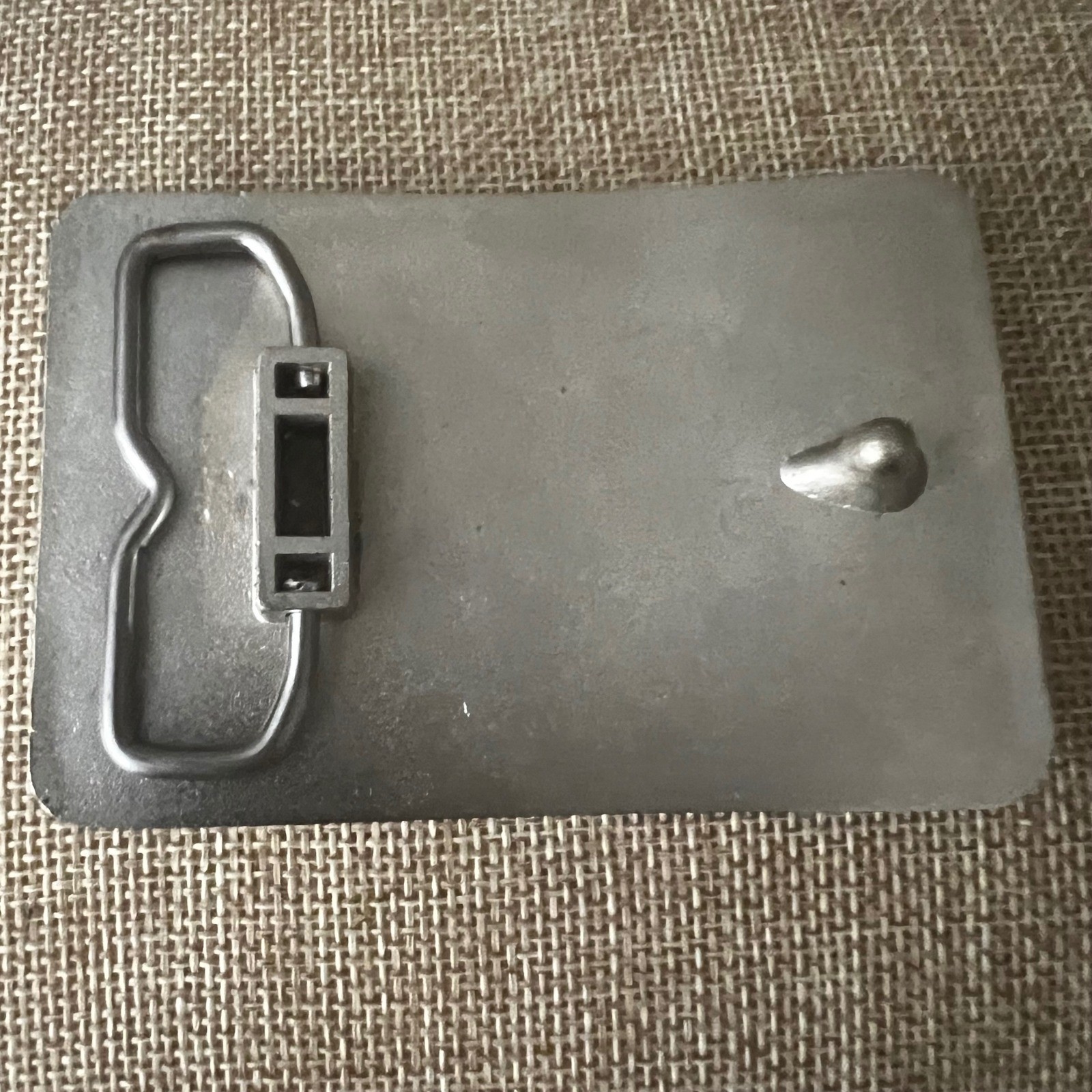 Vintage H-F Logistics Semi Truck 5 Year Safety Award Belt Buckle Silver Workwear