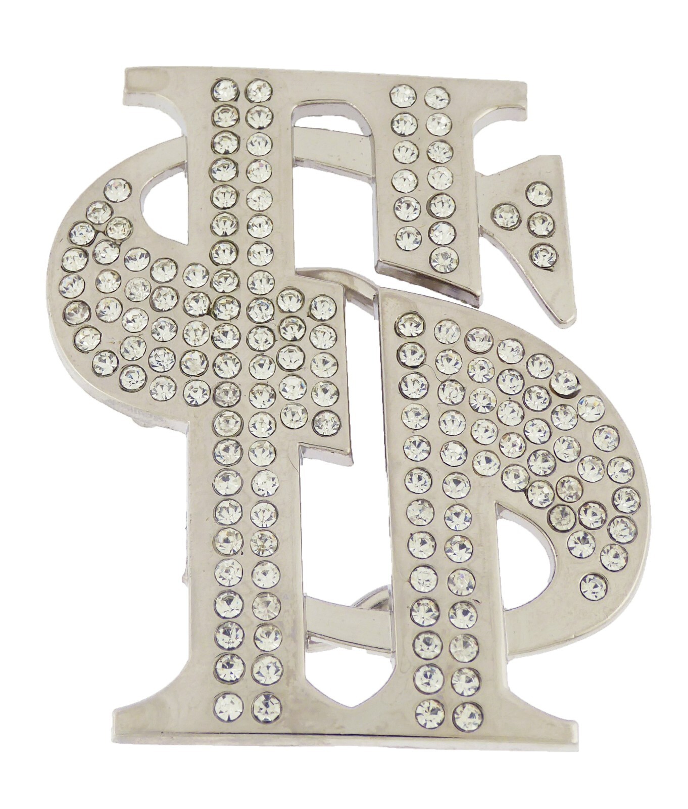 Money Dollar Sign Duckets Metal Belt Buckle American Currency Vintage Western