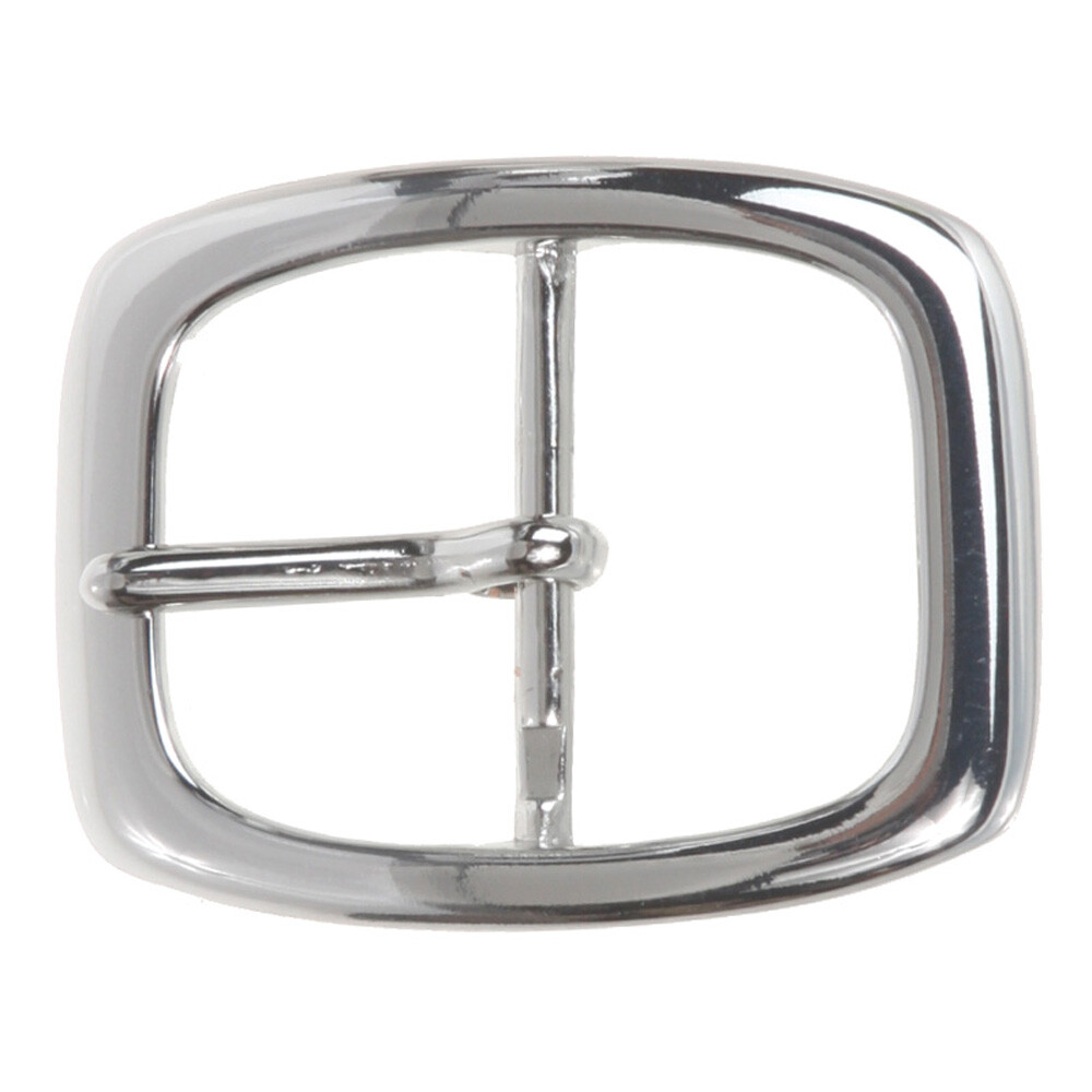 1 1/4&Prime; (33 mm) Nickel Free Single Prong Oval Center Bar Belt Buckle