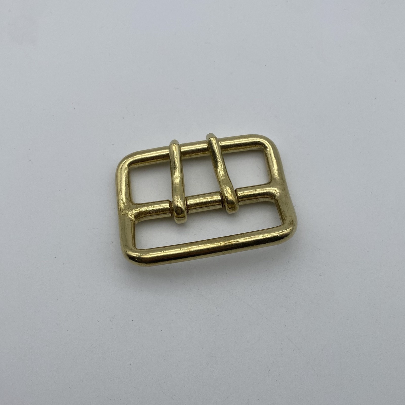50mm Brass Buckle Sam Browne Double Prong Buckle Leather Belt Buckle