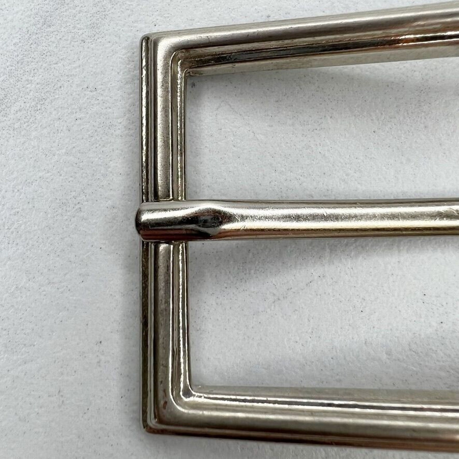 Silver Tone Simple Basic Belt Buckle