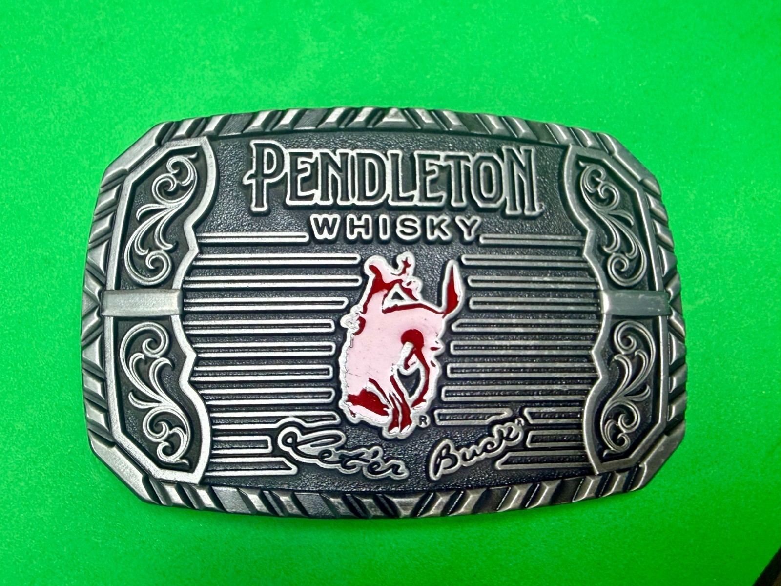 2025 Pendleton Whiskey Let&rsquo;er Buck Rodeo Cowboy Montana Silversmiths Belt Buckle