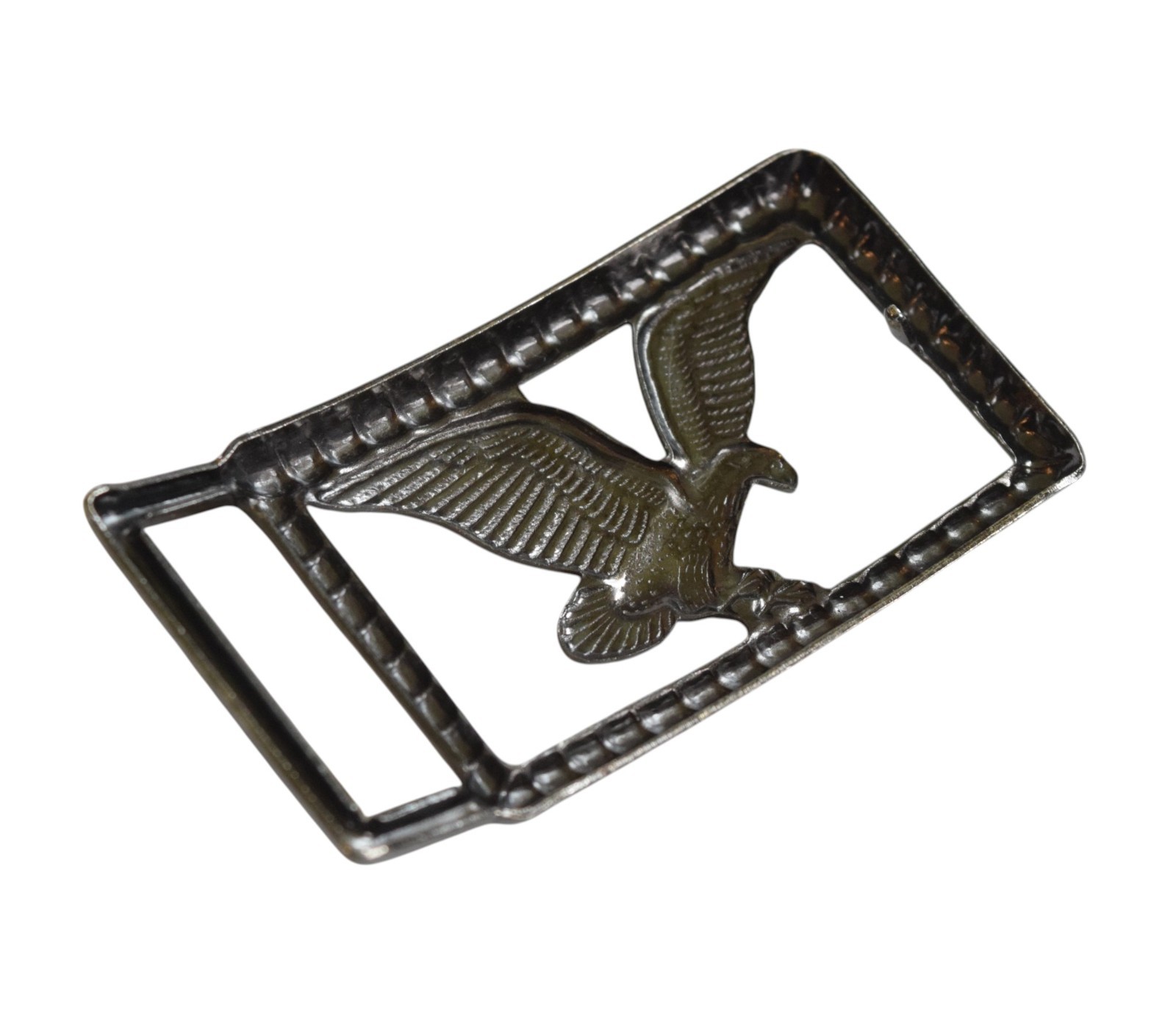 Vintage Bald Eagle Belt Buckle Open Work Cut Out Gunmetal Silver Tone – Western