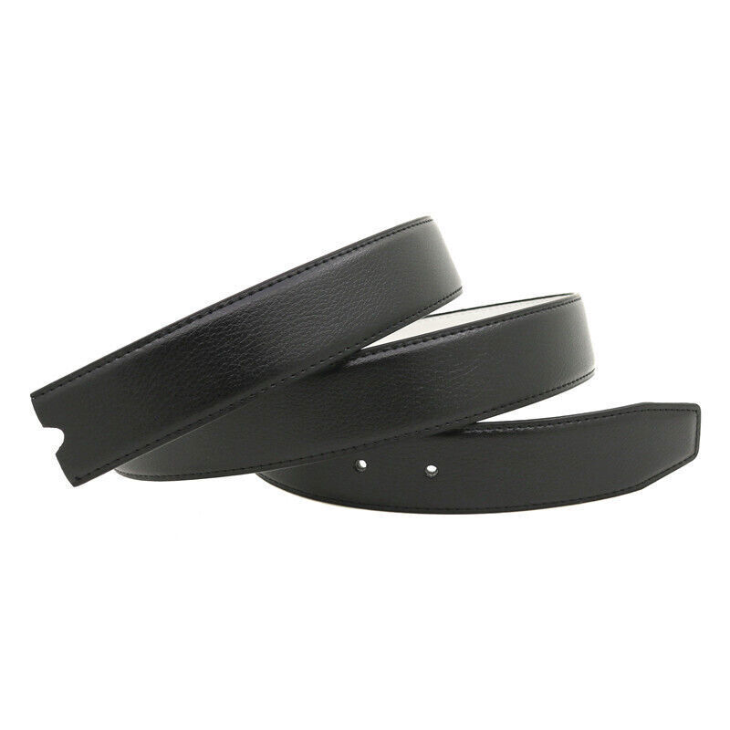 Genuine Leather Belt Men Automatic Replacement Belt Strap No Buckle Double-sided