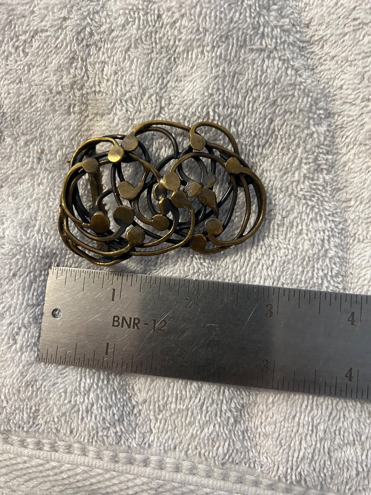Vintage Modern Modernist Abstract Belt Buckle